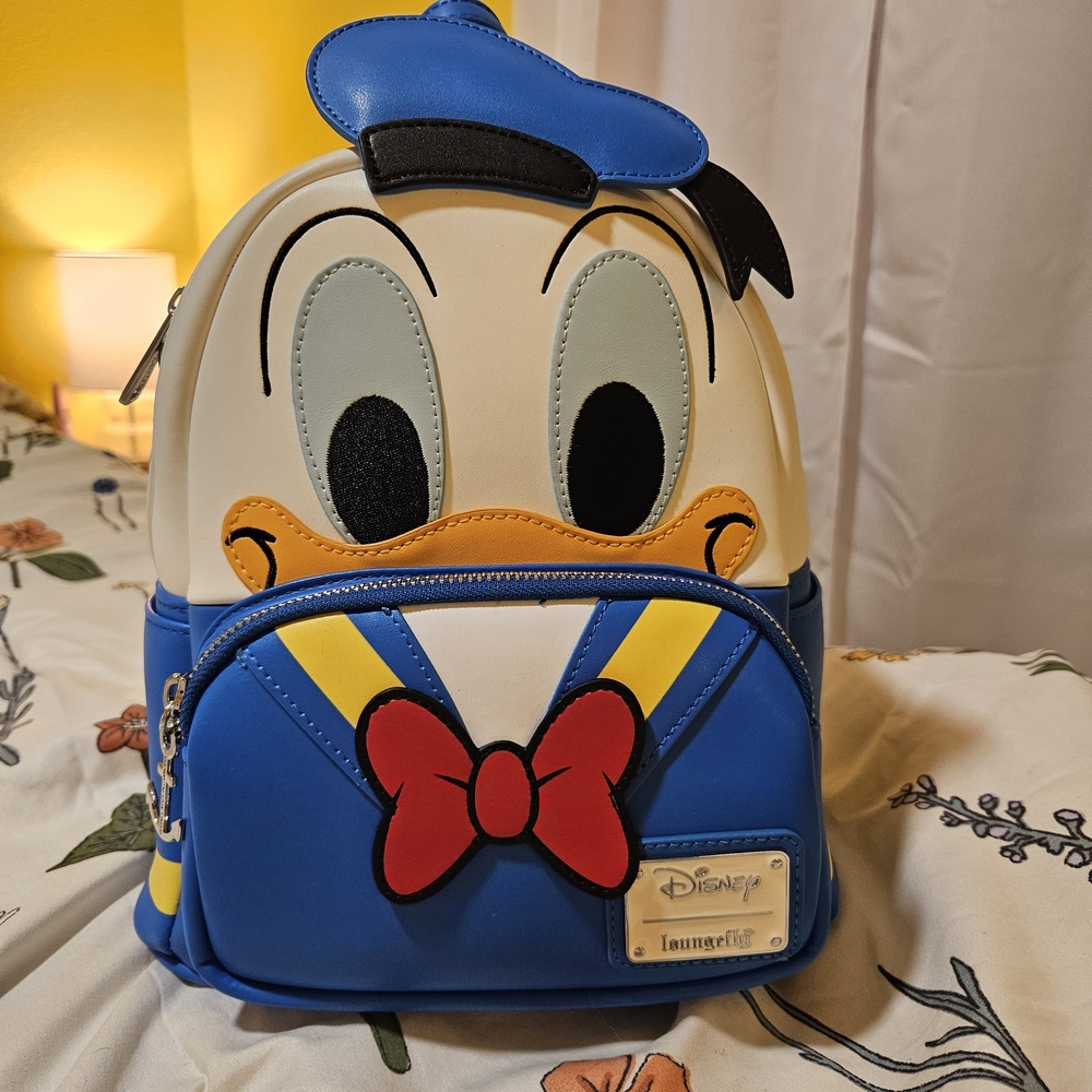 Loungefly Donald Duck Blue and White Backpack